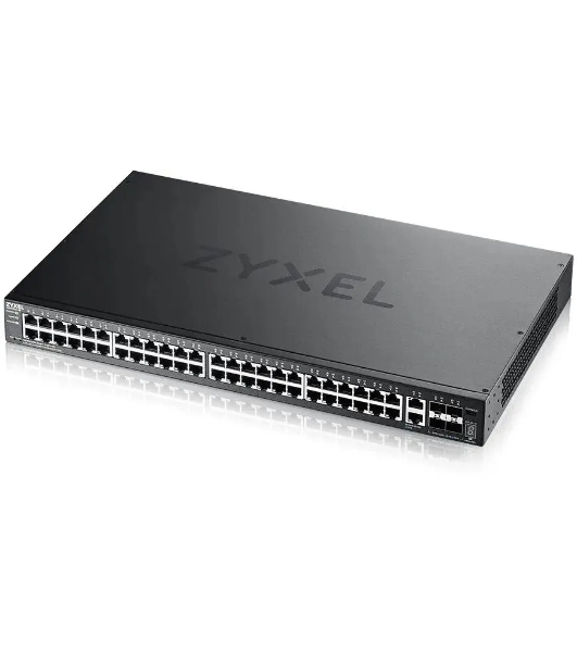 Коммутатор L3 Access Zyxel NebulaFlex Pro XGS2220-54, rack 19', 48xRJ-45: 1G, 2xRJ-45: 1/2.5/5/10G, 4xSFP+