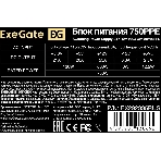 Блок питания ExeGate 750PPE, 750W, (ATX, APFC, SC, КПД 80% (80 PLUS), 12cm fan, 24pin, 2x(4+4)pin, 4xPCI-E, 6xSATA, 3xIDE, черный, кабель 220V 1,8м с защитой от выдергивания), фото4