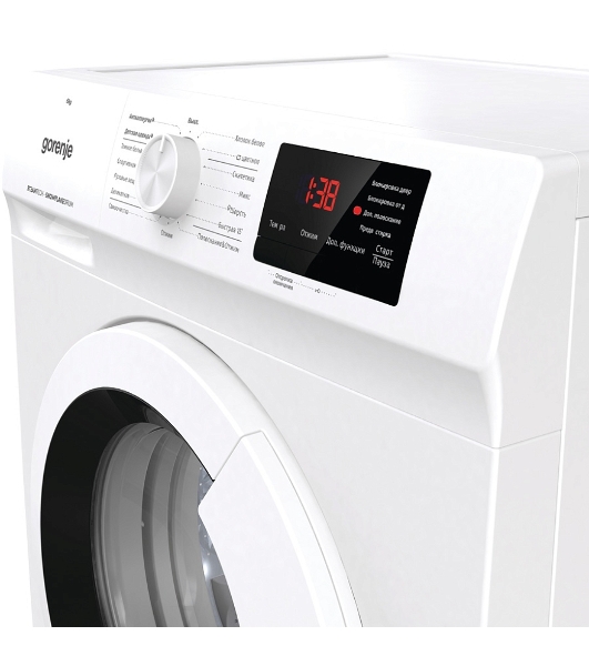 Стиральная машина Gorenje WHE60SFS белый загр. фронтальная макс.: 6 кг 1000об/мин класс: А+++