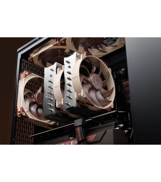 Кулер для процессора Noctua NH-D15 G2 HBC, 2x140 мм, медь, 1500 об/мин, 24.8 дБ, 4 pin PWM, высота 168 мм