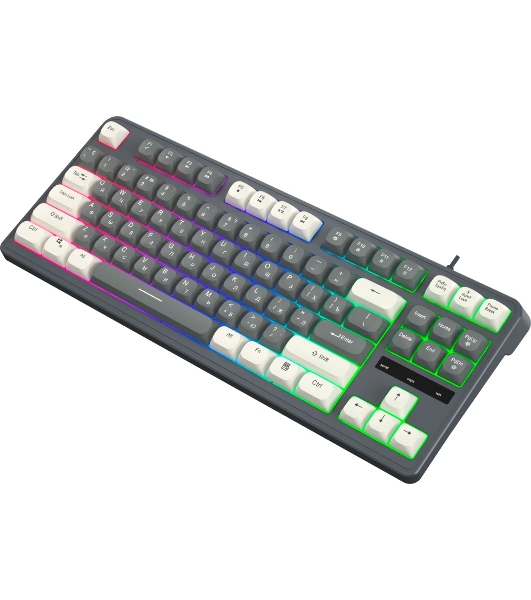 Клавиатура Oklick 711G проводная, USB Type-A, серый
