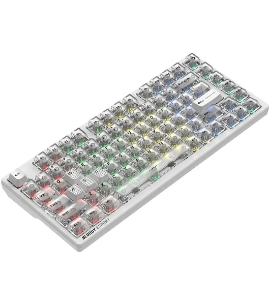 Клавиатура A4Tech Bloody MS76 проводная, USB Type-A, белый