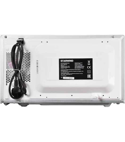 Микроволновая печь Starwind SMW3120 серебристый/черный, 20 л, 700 Вт, переключатели - сенсор