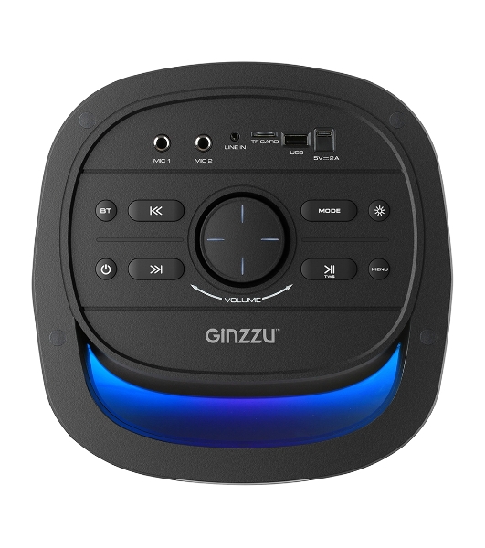 Акустическая система Ginzzu GM-226, Midi, BT/USB/SD/FM/MIC/ДУ