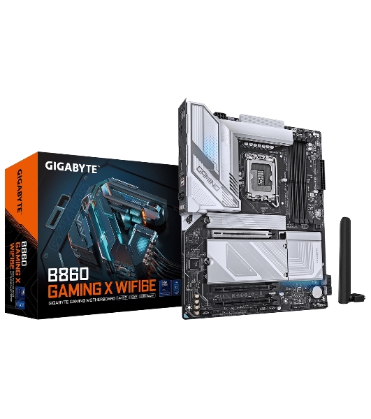 Материнская плата Gigabyte B860 GAMING X WIFI6E, LGA 1851, Intel B860, 4xDDR5, 4xSATA, 3xM.2, 1xPCIe 5.0 x16, 1xPCIe 4.0 x16, 2xUSB 3.2 Gen 1, 1xUSB 3.2 Gen 2, 1xUSB 4.0 Type-C, 1x 2.5Gb LAN, 3x3.5 мм, 7.1, ATX