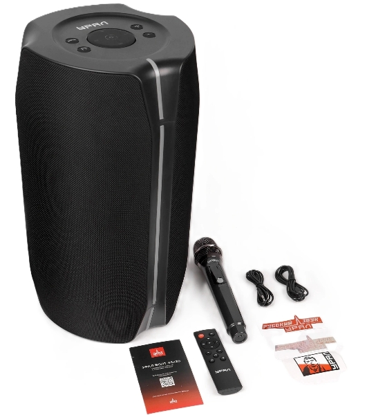 Портативная колонка Ural Болт 45х20 черный 450W 2.0 BT/3.5Jack/USB-C 10м 8000mAh (УРАЛ БОЛТ 45Х20)