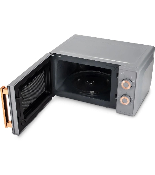 Микроволновая печь Vitek VT-MW1920 серый/золотистый, 20 л, 700 Вт, переключатели — поворотный механизм