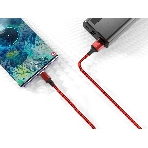 Кабель Smartbuy (iK-522-S14rb) S14 Lightning красн./черный, 3 А, 2 м, фото3