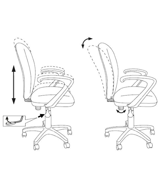Кресло Бюрократ KD-W10AXSN/26-22 красный, ткань, 120 кг