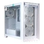 Компьютерный корпус ACD Lagrange; ATX, белый, FANS: 120мм ARGb: 3 Top + 1 Rear + HUB. Drive bay int: 3x3,5'; + 3x2,5';. 2xUSB 3.0+1xUSB-C, Audio I/O, Up to 14x120мм Fans, GPU up to 425мм, PSU max 270мм, CPU cooler up to 190мм, SPCC 1,0мм metal, 4мм TG side panel, фото3