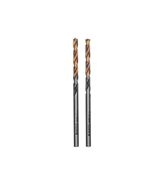 Сверло спиральное по металлу Denzel 3 x 61мм, Р6М5, Golden Tip, многогранная заточка, 2 шт.