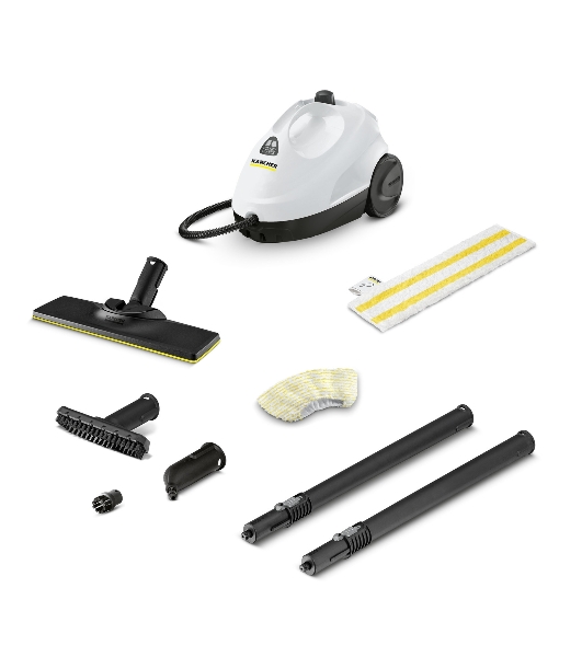 Пароочиститель Karcher EasyFix SC 2 белый, напольный, 1500 Вт, 40 г/мин, 1000 мл