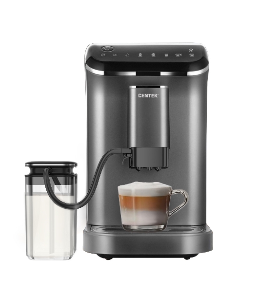 Кофемашина автоматическая Centek CT-1190 серый/черный, исп. кофе - зерна, 1.5 л, 1550 Вт, 20 бар