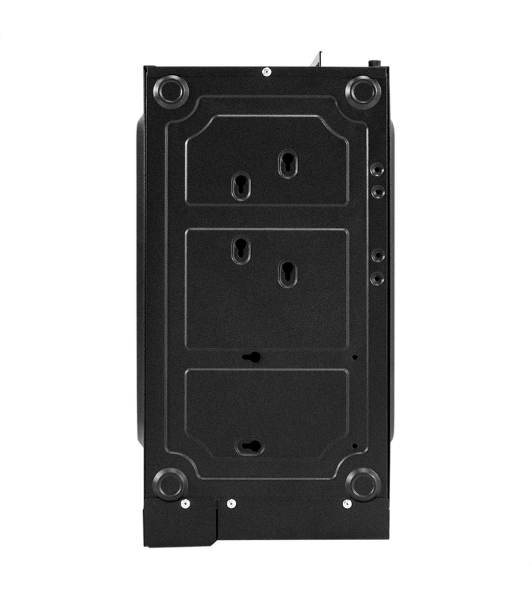 Компьютерный корпус Miditower ExeGate AA-443-UNS500 (ATX, БП UNS500 с вент. 12см, 2хUSB+HD Audio, черный)