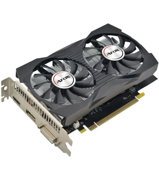 Видеокарта AFOX Geforce GTX1050 4Gb GDDR5 128Bit DVI/HDMI/DP LP Dual Fan (AF1050-4096D5H4-V2)