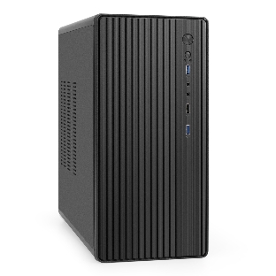 Корпус ExeGate BAA-503U2-AAA400, Mini-Tower, чёрный, 1 x 80/90 мм, БП 400 Вт