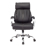 Кресло руководителя Бюрократ T-9904NSL Leather Venge Black черный, искусственная кожа, крестовина металл хром, фото2