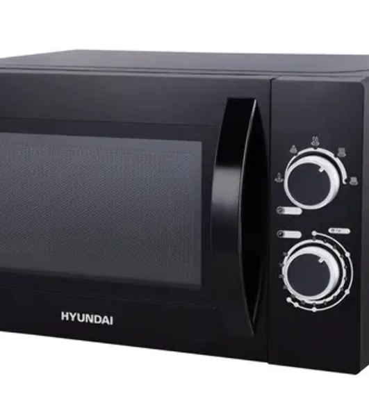 Микроволновая печь Hyundai HYM-M2058 черный, 20 л, 700 Вт, переключатели - поворотный механизм