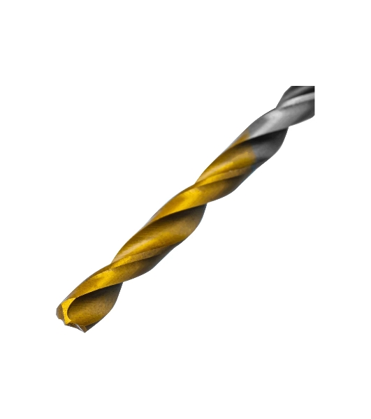 Сверло спиральное по металлу Denzel 3,2 x 65мм, Р6М5, Golden Tip, многогранная заточка, 2 шт.