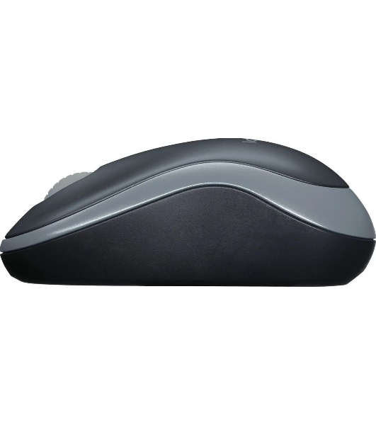 Мышь беспроводная Logitech M185 серый/черный, 1000 dpi, радиоканал, USB, кнопки - 3