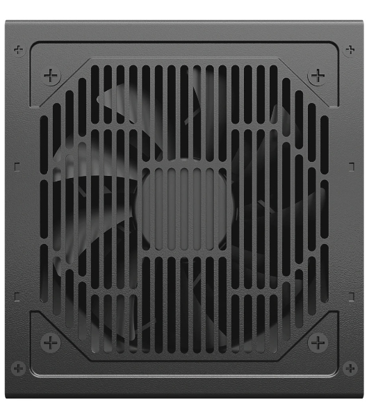 Блок питания PCCOOLER KF650, 650W 80 PLUS White (ATX, ATX 2.4, Non-modular, 1x24(20+4)pin 550мм, 1xCPU*2 8(4+4)pin 610+150мм, 2xPCIe 8(6+2)pin 510мм, 2xSATA*3+MOLEX4pin*1 450+150+150+150мм, Active, 120x120мм, 140x150x86мм, APFC, OVP, SCP, OPP (140-160%, 2ms delay))