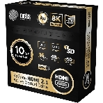 Кабель аудио-видео Cactus CS-HDMI-AOC-2.1-50 HDMI (m)/HDMI (m) 50м. позолоч.конт. черный, фото2