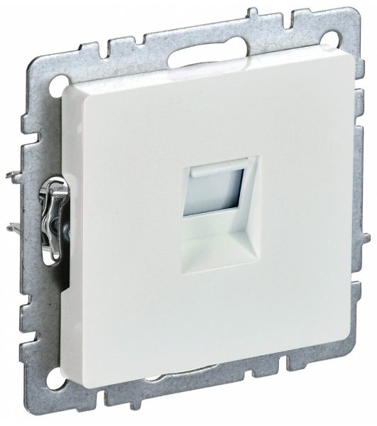 Розетка компьютерная IEK BRITE РК10-БрЖ RJ45 кат.5E жемчуг