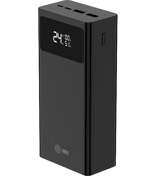 Портативный аккумулятор Cactus CS-PBFSKA-30000 30000mAh 22.5W 4.5A USB-A/USB-C черный