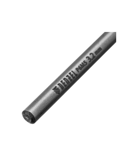 Сверло спиральное по металлу Denzel 3,2 x 65мм, Р6М5, Golden Tip, многогранная заточка, 2 шт.