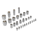 Набор инструментов Denzel 1/2', 1/4', CrV, S2, пластиковый кейс, 100 предметов, фото13