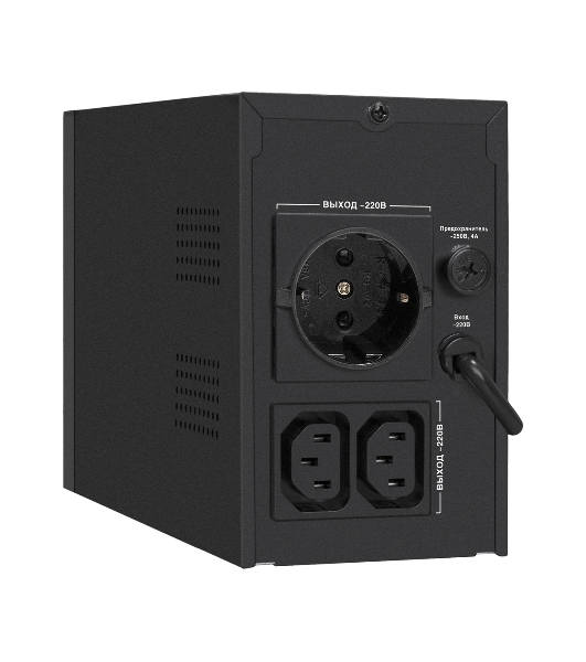 Источник бесперебойного питания ExeGate SpecialPro UNB-650.LED.AVR.1SH.2C13 650VA/360W, LED, AVR, 1*Schuko+2*C13, металлический корпус, черный