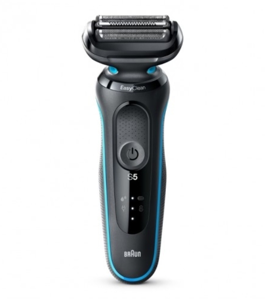 Электробритва Braun 51-M1000s черный/голубой