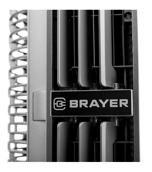 Вентилятор Brayer BR4977 черный, напольный, 75 Вт, 6 скорости