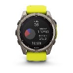 Умные часы Garmin Fenix 8 Solar Sapphire, 1.6' AMOLED, Wi-Fi, Bluetooth, NFC, 100м, серый / желтый, фото9