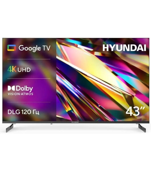 Телевизор Hyundai 43' H-LED43BU7011 черный LED 4K UHD 60Hz Smart TV 2GB/16GB