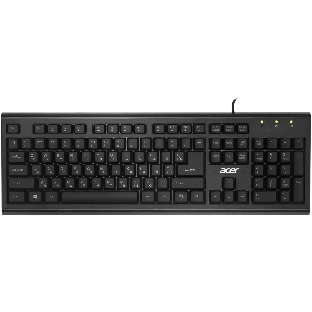 Клавиатура проводная Acer OKW120, USB, черный