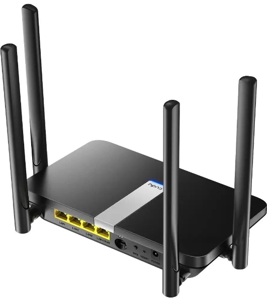 Роутер беспроводной Cudy LT500 AC1200 10/100BASE-TX/4G cat.4 черный