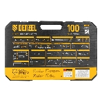 Набор инструментов Denzel 1/2', 1/4', CrV, S2, пластиковый кейс, 100 предметов, фото15