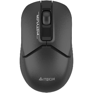 Мышь беспроводная A4Tech Fstyler FG12S черный, 1200 dpi, радиоканал, USB, кнопки - 3