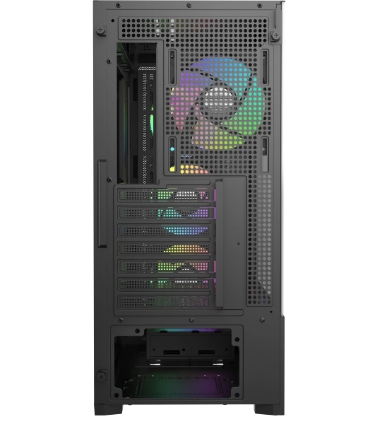 Корпус Ocypus Delta C70 BK ARGB, Midi-Tower, чёрный, 4 x 120 мм