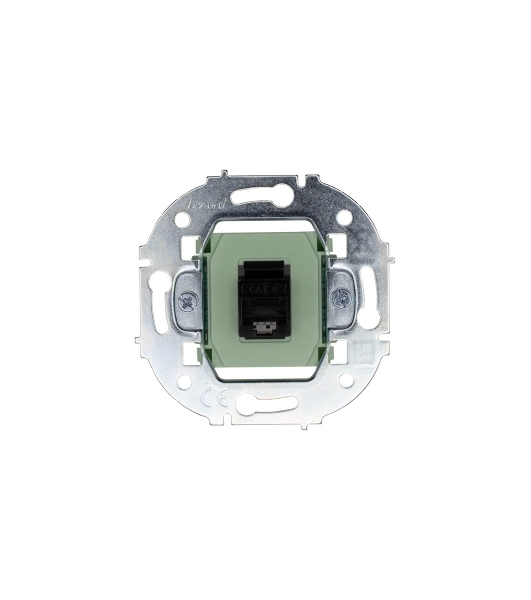Розетка компьютерная СП OSEN RJ45 кат.6 механизм серый матовый LEZARD 743-7488-140