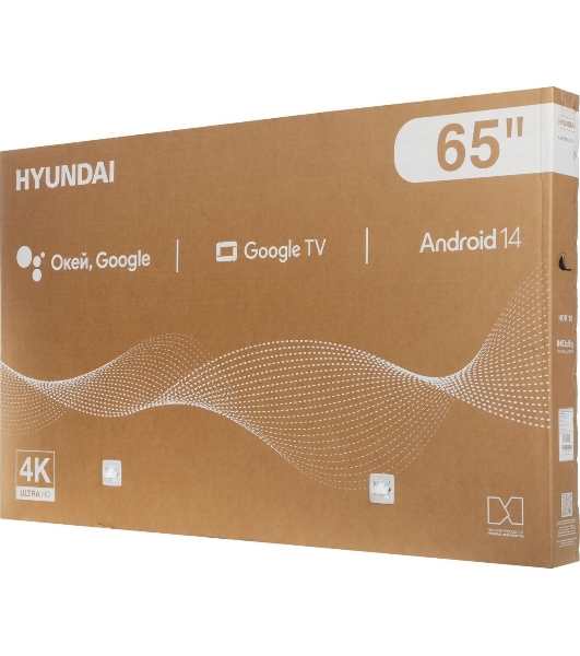 Телевизор Hyundai 65' H-LED65BU7011 черный LED 4K UHD 60Hz Smart TV 2GB/16GB