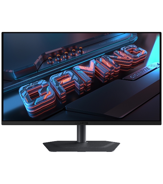Монитор 27' Gigabyte MO27Q2A EK QD-OLED 2560x1440, 280 Гц, 0.03 мс, 16:9, 250 кд/м², 2xHDMI 2.1, DP 1.4, USB-C, 3.5 Jack, USB Hub (3x USB 3.0), динамики (2x5 Вт), HDR10, FreeSync Premium Pro, G-Sync, черный