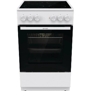 Плита электрическая Gorenje GEC5A41WG белый, конфорок 4 электрических, духовка 62 л, 50 см x 85 см x 59.4 см