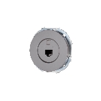 Розетка компьютерная СП OSEN RJ45 кат.6 механизм серый матовый LEZARD 743-7488-140, фото 1
