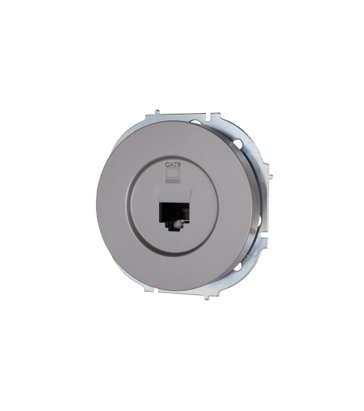 Розетка компьютерная СП OSEN RJ45 кат.6 механизм серый матовый LEZARD 743-7488-140