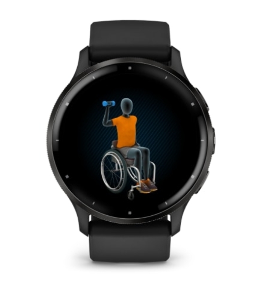 Умные часы Garmin Venu 3, 1.4' AMOLED, 5G, Wi-Fi, Bluetooth, NFC, IP68, черный