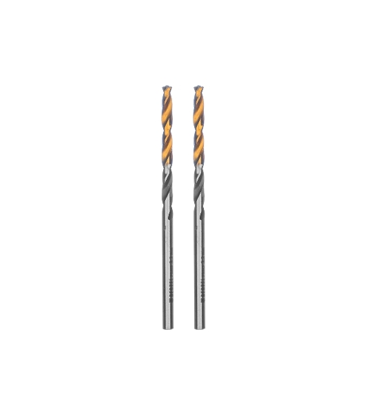 Сверло спиральное по металлу Denzel 3,2 x 65мм, Р6М5, Golden Tip, многогранная заточка, 2 шт.
