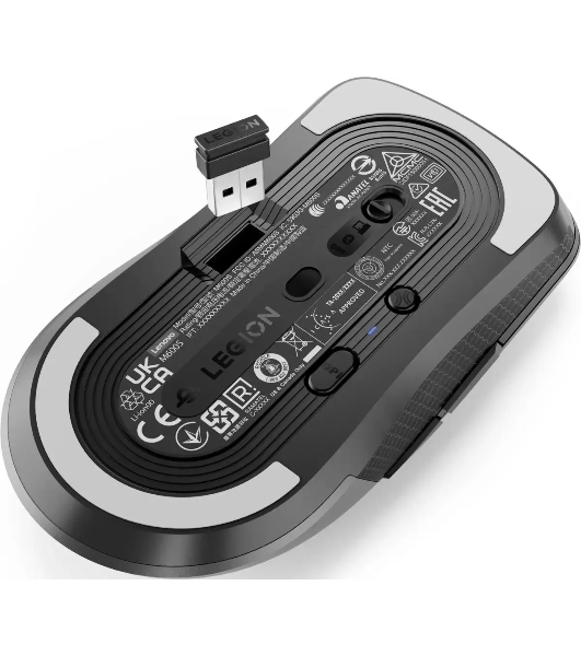 Мышь беспроводная Lenovo Legion M600s Qi Wireless Gaming темно-серый оптическая 19000dpi BT/Radio USB (GY51H47355)