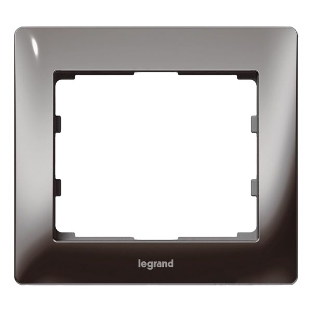 Рамка Legrand 771941 Galea Life на 1 пост тёмный никель (металл)